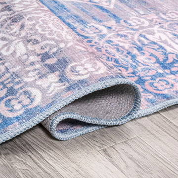 Regis Bohemian Medallion Washable Area Rug